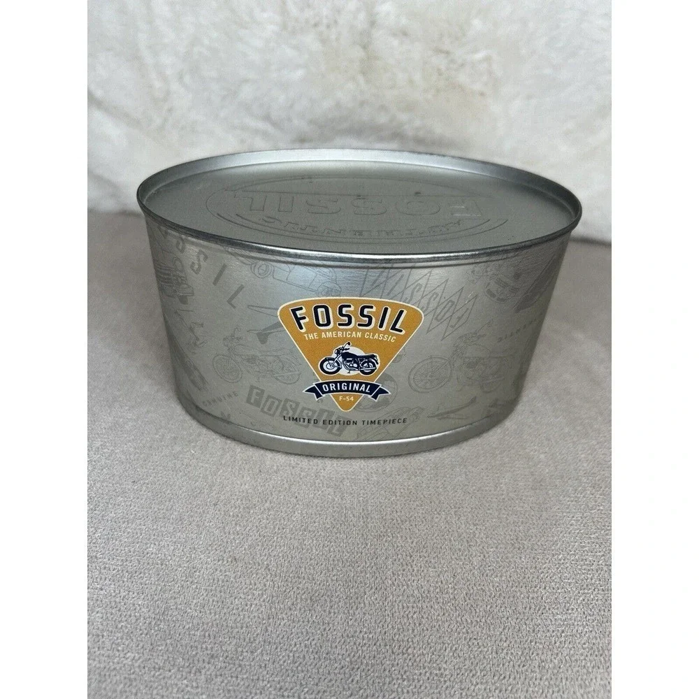 Collectible Vintage Fossil Limited Edition Motorcycle Desk Clock